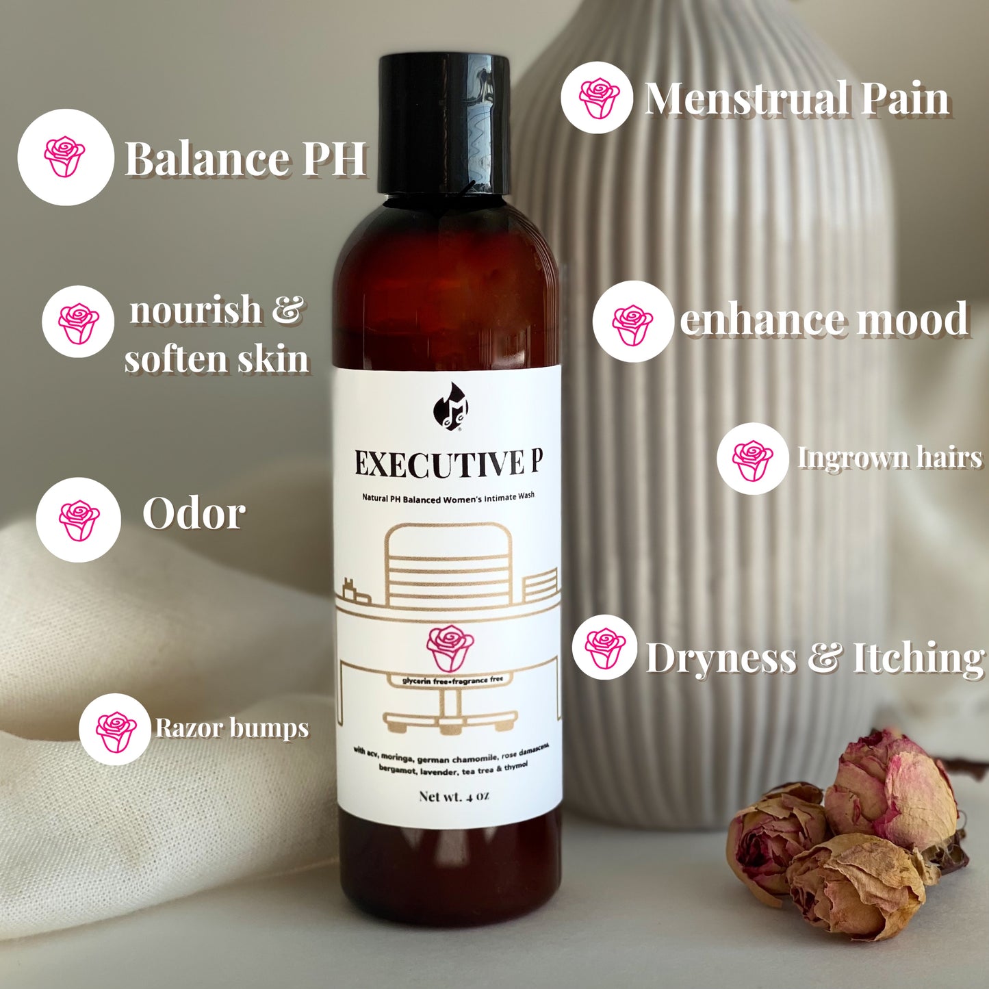 EXECUTIVE P®️ Women’s natural PH balanced intimate wash