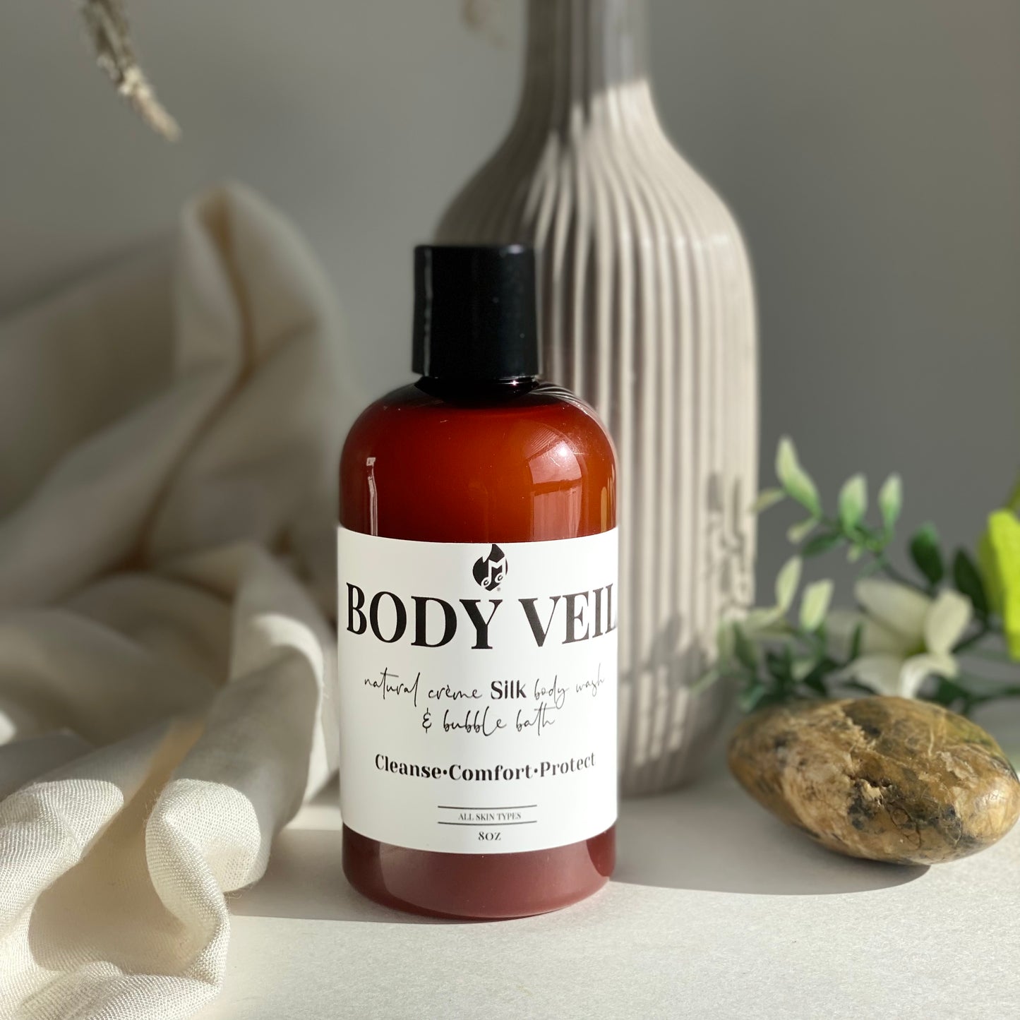 BODY VEIL creme silk body wash & bubble bath