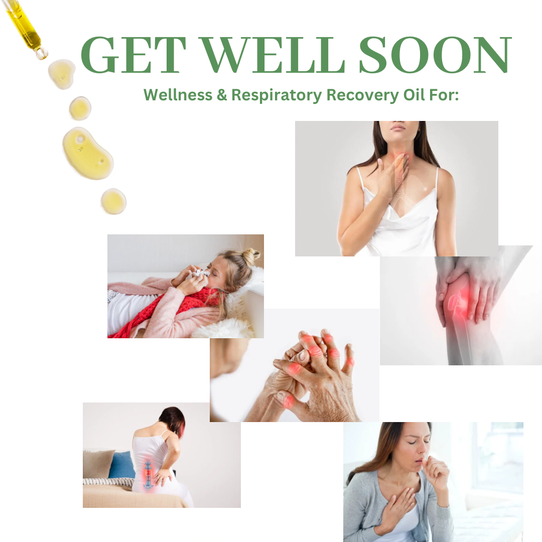 GET WELL SOON oil wellness, pain & respiratory recovery oil