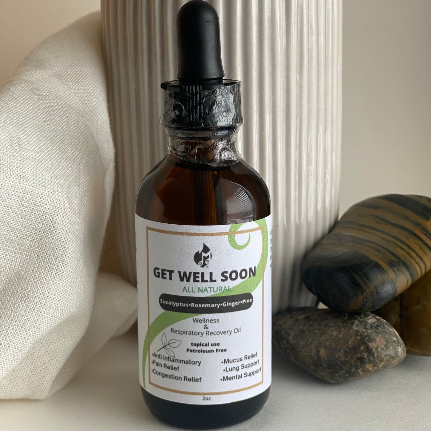GET WELL SOON wellness, pain & respiratory recovery oil